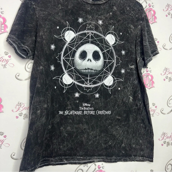 Disney Tim Burton’s nightmare before Christmas jack skeltoon distressed  tshirt - Picture 3 of 5
